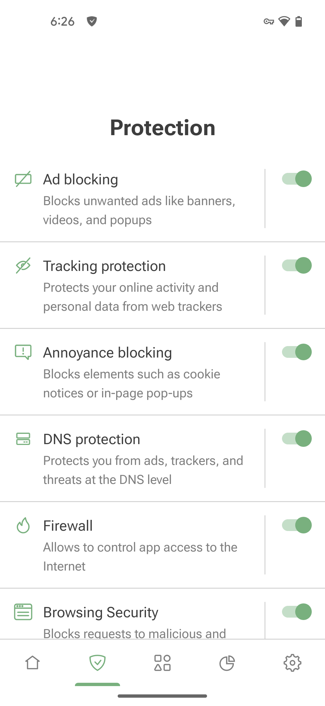 Official AdGuard Protection Modules & Tracking Prevention Settings