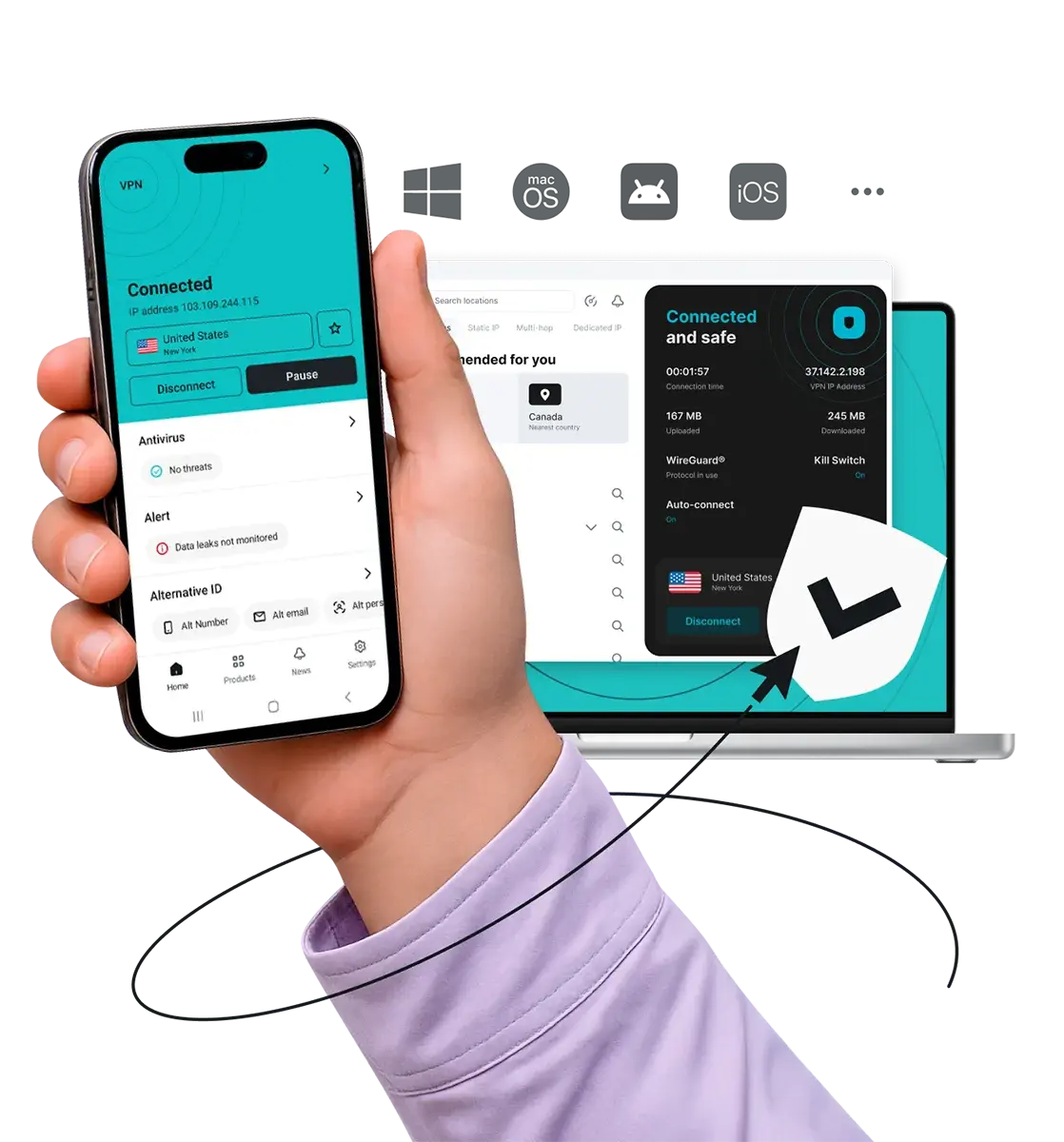Official Surfshark Multi-Platform Apps - Windows, macOS, iOS, Android, Linux, Apple TV & Fire TV