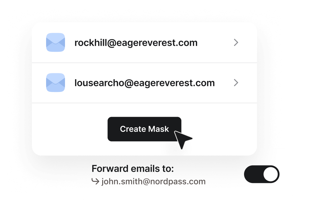 NordPass Disposable Email Masking to Prevent Spam and Guard Real Email Addresses